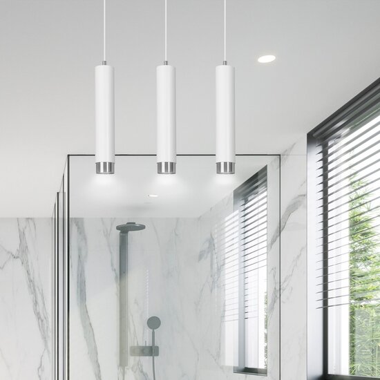 Emibig Emibig KIBO 3 WH/CHROME - Moderne Pendelleuchte für stilvolle Beleuchtung