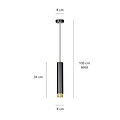 Emibig Emibig KIBO 1 BL/GOLD - Modern pendant lamp for stylish lighting