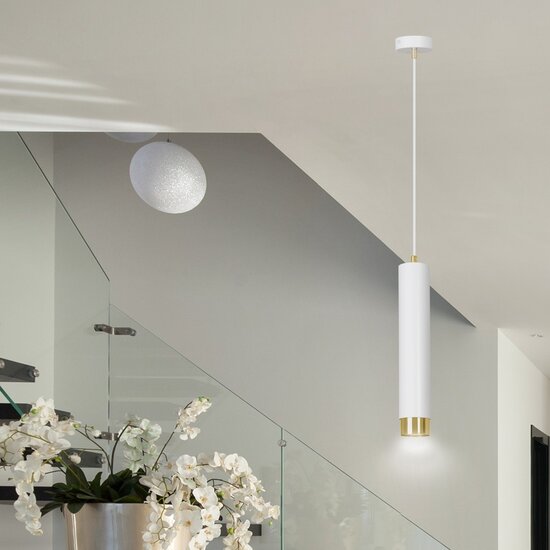 Emibig Emibig KIBO 1 WH/GOLD - Lampe suspendue moderne pour un éclairage élégant