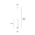 Emibig Emibig KIBO 1 WH/GOLD - Modern pendant lamp for stylish lighting