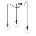 Emibig Emibig GIGI 3 BL TRANSPARENT - Moderne hanglamp voor elke ruimte