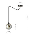 Emibig Emibig GIGI 1 BL GRAFIT - Modern pendant lamp for stylish lighting