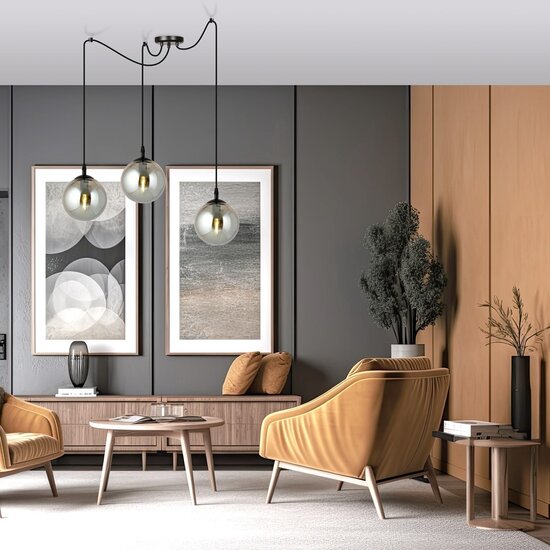 Emibig Emibig GIGI 3 BL GRAFIT - Lámpara colgante moderna para una iluminación elegante