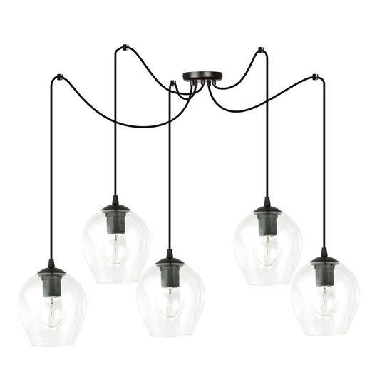 Emibig Emibig LEVEL 5 BL TRANSPARENT - Moderne hanglamp voor sfeervolle verlichting