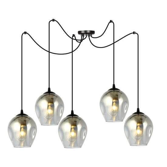 Emibig Emibig LEVEL 5 BL GRAFIT - Lampe suspendue moderne pour un éclairage stylé
