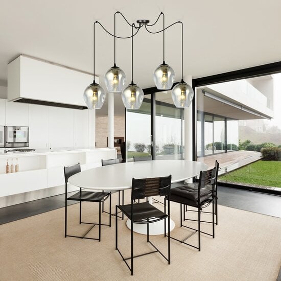 Emibig Emibig LEVEL 5 BL GRAFIT - Modern pendant lamp for stylish lighting