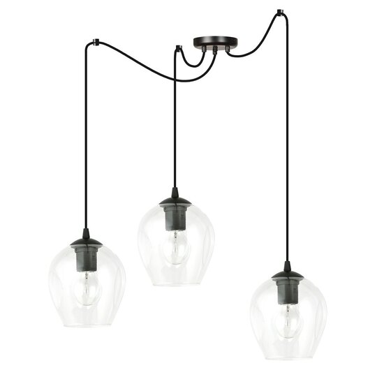 Emibig Emibig LEVEL 3 BL TRANSPARENT - Lampe suspendue moderne pour tous les espaces