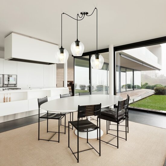 Emibig Emibig LEVEL 3 BL TRANSPARENT - Moderne hanglamp voor elke ruimte
