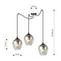 Emibig Emibig LEVEL 3 BL GRAFIT - Moderne hanglamp voor sfeervolle verlichting