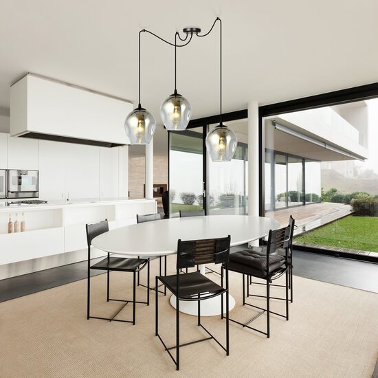 Emibig Emibig LEVEL 3 BL GRAFIT - Modern pendant lamp for stylish lighting