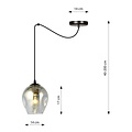 Emibig Emibig LEVEL 1 BL GRAFIT - Modern pendant lamp for stylish lighting