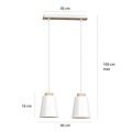 Emibig Emibig BOLERO 2 WHITE - Lampe suspendue scandinave pour un look moderne