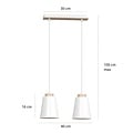 Emibig Emibig BOLERO 2 WHITE - Skandinavische Pendelleuchte für einen modernen Look