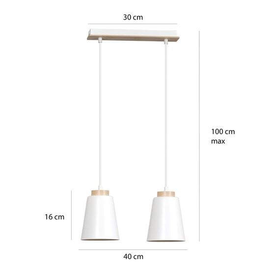 Emibig Emibig BOLERO 2 WHITE - Skandinavische Pendelleuchte für einen modernen Look