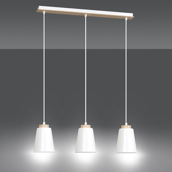 Emibig Emibig BOLERO 3 WHITE - Scandinavische hanglamp voor elke ruimte