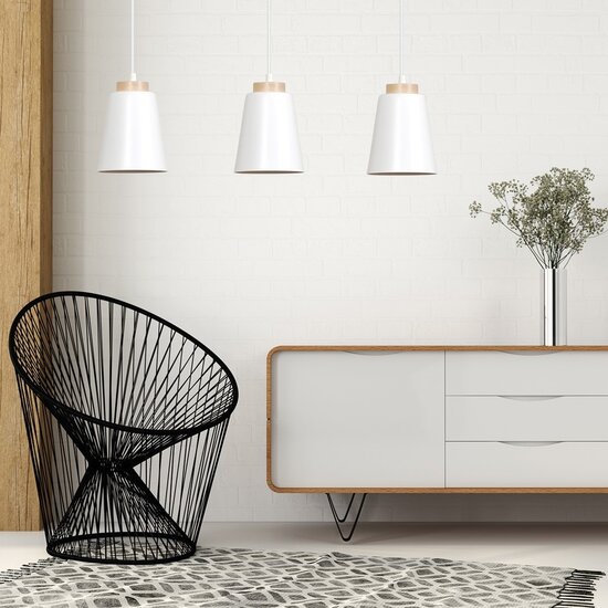Emibig Emibig BOLERO 3 WHITE - Scandinavian pendant lamp for any space