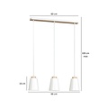Emibig Emibig BOLERO 3 WHITE - Skandinavische Pendelleuchte für jeden Raum