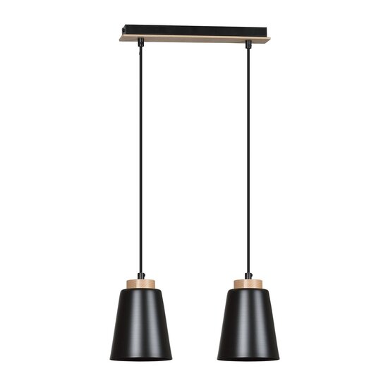 Emibig Emibig BOLERO 2 BLACK - Scandinavische hanglamp voor een moderne uitstraling