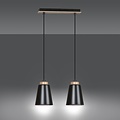 Emibig Emibig BOLERO 2 BLACK - Scandinavian pendant lamp for a modern look