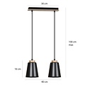 Emibig Emibig BOLERO 2 BLACK - Scandinavische hanglamp voor een moderne uitstraling