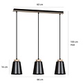 Emibig Emibig BOLERO 3 BLACK - Stylish Scandinavian pendant lamp for any interior