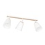 Emibig Emibig ATLAS 3 WHITE - Lámpara de techo elegante para una atmósfera escandinava