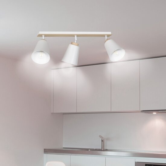 Emibig Emibig ATLAS 3 WHITE - Elegante Deckenlampe für eine skandinavische Atmosphäre