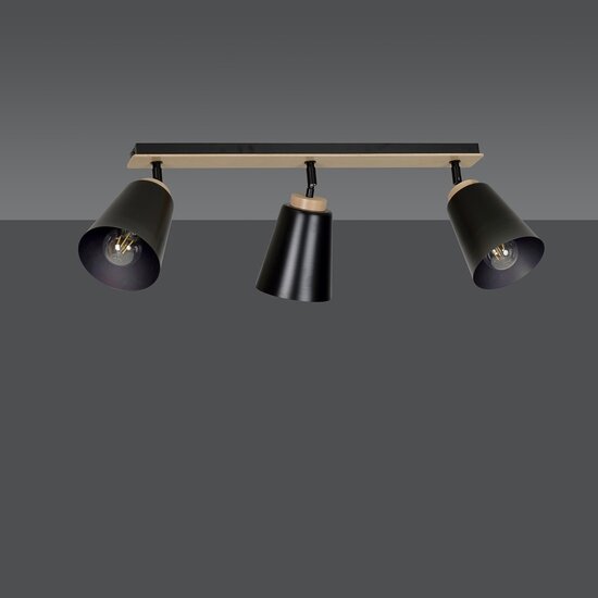 Emibig Emibig ATLAS 3 BLACK - Lámpara de techo elegante para cualquier espacio