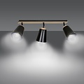 Emibig Emibig ATLAS 3 BLACK - Lámpara de techo elegante para cualquier espacio
