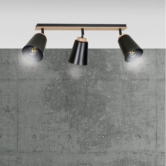 Emibig Emibig ATLAS 3 BLACK - Lampe de plafond élégante pour tous les espaces