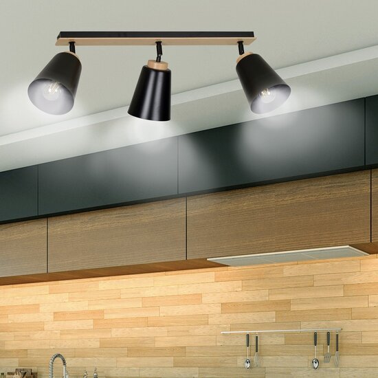 Emibig Emibig ATLAS 3 BLACK - Stylish ceiling lamp for any space