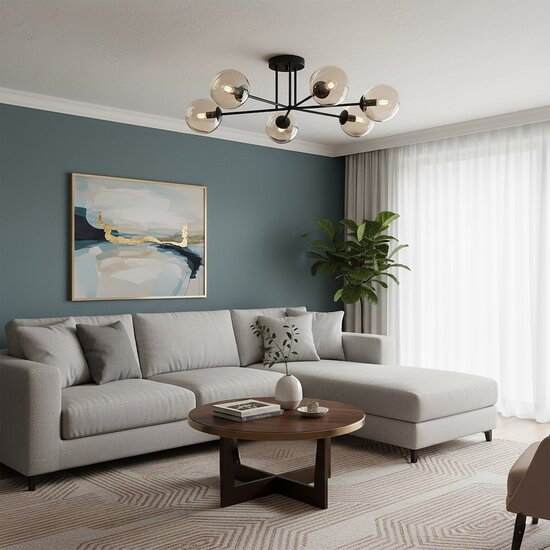 Emibig Emibig BRENDI 6B BL MIODOWY - Lámpara de techo moderna para una iluminación elegante