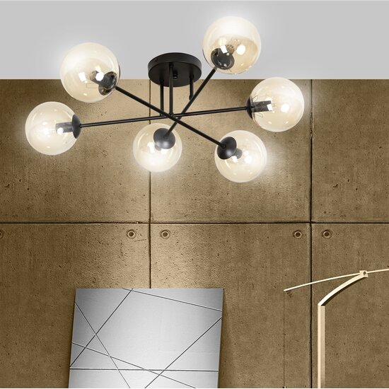 Emibig Emibig BRENDI 6B BL MIODOWY - Moderne Deckenlampe für stilvolle Beleuchtung
