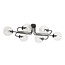 Emibig Emibig BRENDI 6A BL TRANSPARENT - Moderne plafondlamp voor sfeervolle verlichting