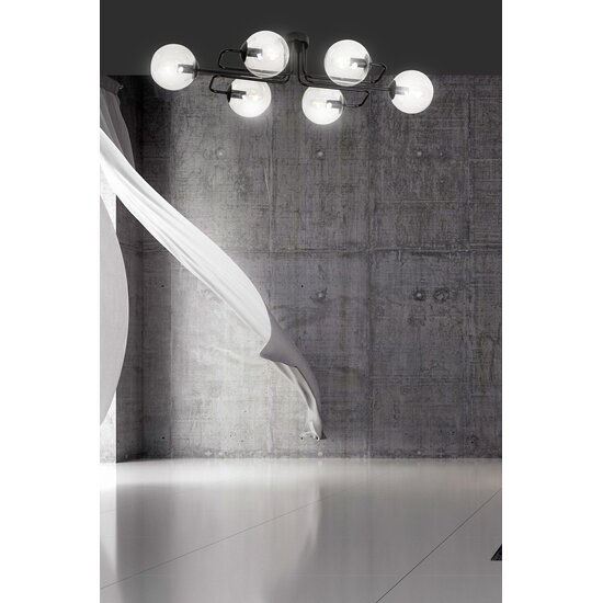 Emibig Emibig BRENDI 6A BL TRANSPARENT - Moderne plafondlamp voor sfeervolle verlichting
