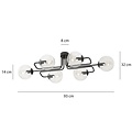 Emibig Emibig BRENDI 6A BL TRANSPARENT - Moderne Deckenlampe für stilvolle Beleuchtung