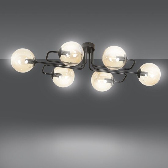 Emibig Emibig BRENDI 6A BL MIODOWY - Lampe de plafond moderne pour un éclairage chaleureux