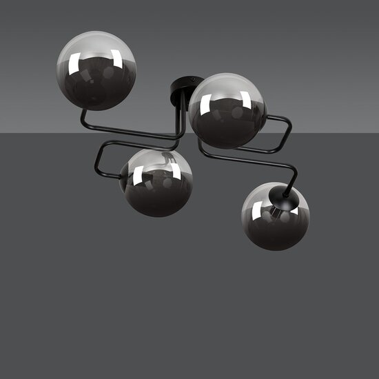 Emibig Emibig BRENDI 4 BL GRAFIT - Lampe de plafond moderne pour un éclairage élégant
