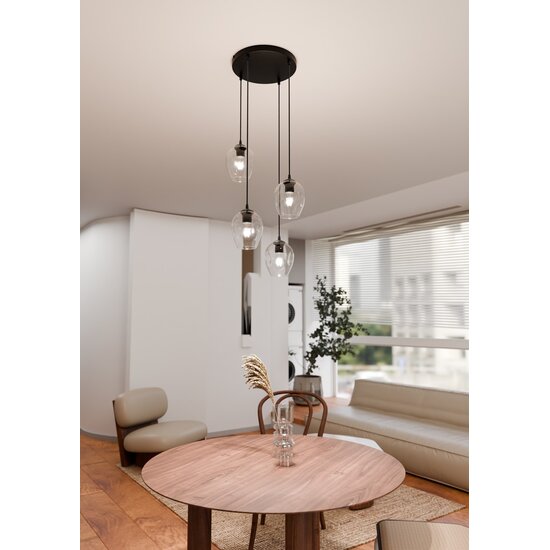 Emibig Emibig ISTAR 4 BL PREMIUM TRANSPARENT - Lámpara colgante moderna para cualquier espacio