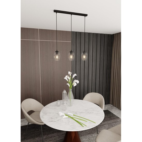 Emibig Emibig ISTAR 3 BL TRANSPARENT - Lampe suspendue moderne pour tous les espaces