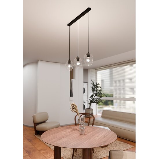 Emibig Emibig ISTAR 3 BL TRANSPARENT - Lampe suspendue moderne pour tous les espaces