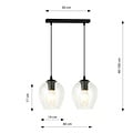 Emibig Emibig ISTAR 2 BL TRANSPARENT - Lámpara colgante moderna para una iluminación elegante