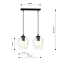 Emibig Emibig ISTAR 2 BL TRANSPARENT - Moderne hanglamp voor sfeervolle verlichting