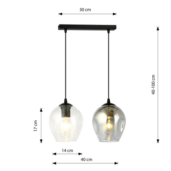 Emibig Emibig ISTAR 2 BL MIX - Moderne hanglamp voor sfeervolle verlichting