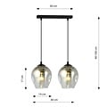 Emibig Emibig ISTAR 2 BL GRAFIT - Lámpara colgante moderna para cualquier espacio
