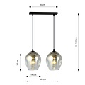 Emibig Emibig ISTAR 2 BL GRAFIT - Modern pendant lamp for any space