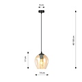 Emibig Emibig ISTAR 1 BL MIODOWY - Lampe suspendue moderne pour un éclairage stylé