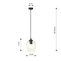 Emibig Emibig ISTAR 1 BL TRANSPARENT - Moderne hanglamp voor elke ruimte