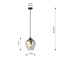 Emibig Emibig ISTAR 1 BL GRAFIT - Lampe suspendue moderne pour un éclairage stylé