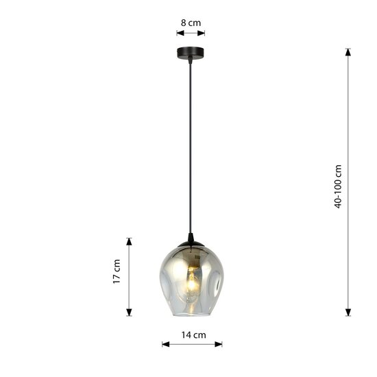 Emibig Emibig ISTAR 1 BL GRAFIT - Lámpara colgante moderna para una iluminación elegante